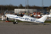 OY-NIF at Aalborg (EKYT)