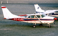 OY-CJG at Aalborg (EKYT)