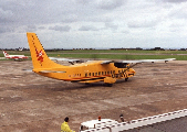 OY-MMB at Guernsey (EGJB)