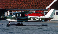 OY-AGV at Aalborg (EKYT)