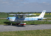 OY-TVA at Skive