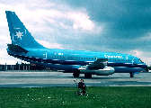 OY-MBW at Aalborg (EKYT)