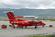 OY-GRJ at Kangerlussuaq-Sdr. Strømfjord