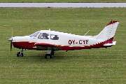 OY-CYF at Skrydstrup (EKSP)