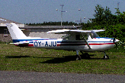 OY-AJU at Aalborg (EKYT)