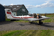 OY-NRK at Aalborg (EKYT)