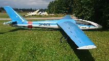 OY-DCX at Arnborg (EKAB)