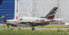 OY-TBM(2) at Rotterdam, Netherlands (EHRD)