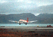 OY-DRC at Narsarsuaq (BGBW), Greenland