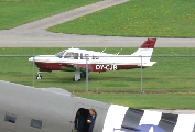 OY-CJB at Lelystad, Netherlands (EHLE)