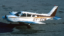 OY-ECW at Aalborg (EKYT)